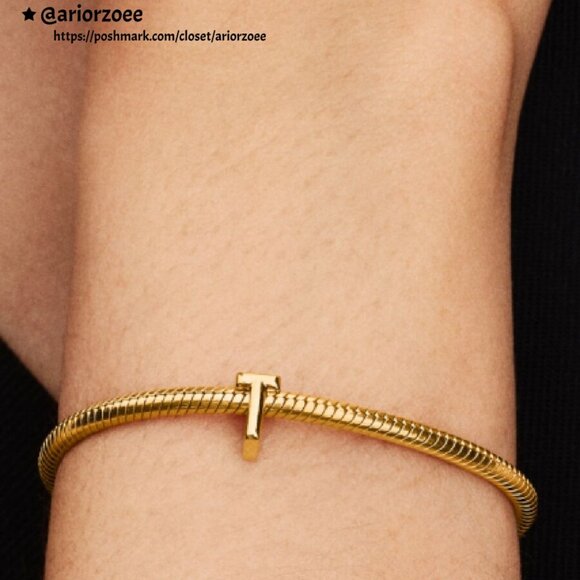 Pandora Letter T Alphabet Mini Charm|Pendant - Picture 2 of 2